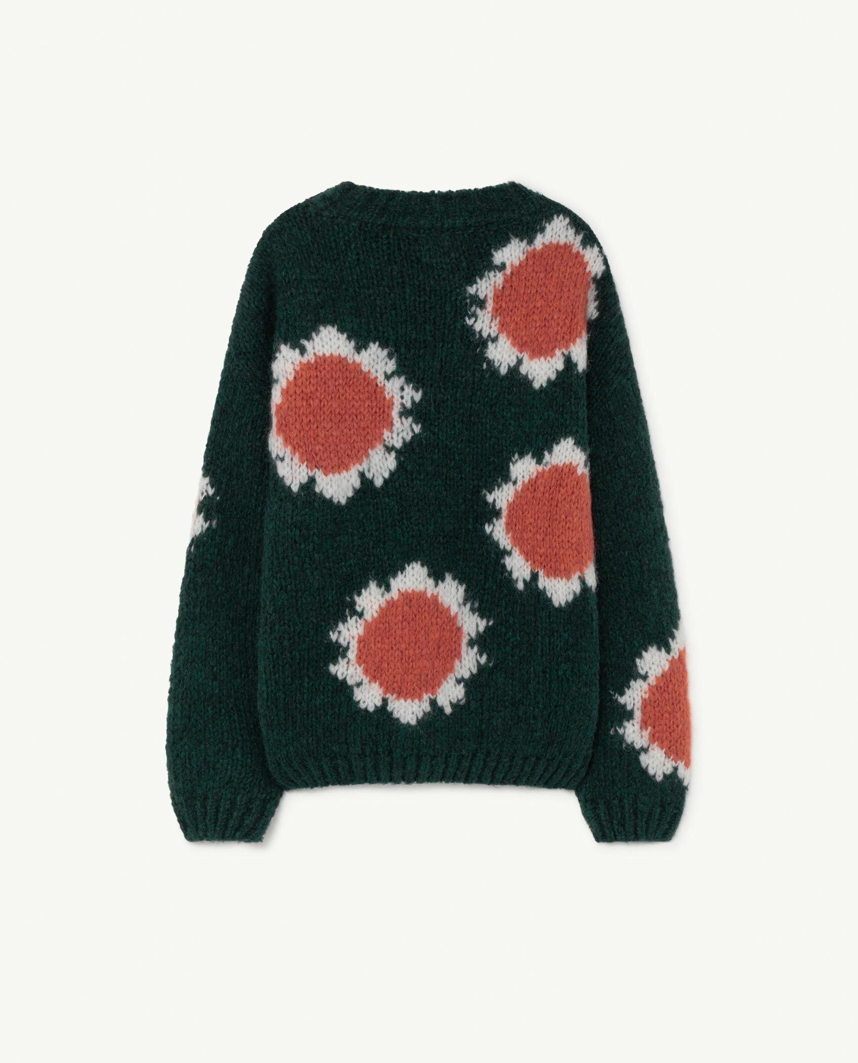 Green Logo Flowers Bull Sweater PRODUCT BACK
