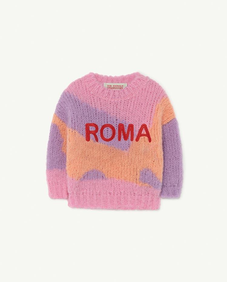 Pink Roma City Bull Baby Sweater COVER