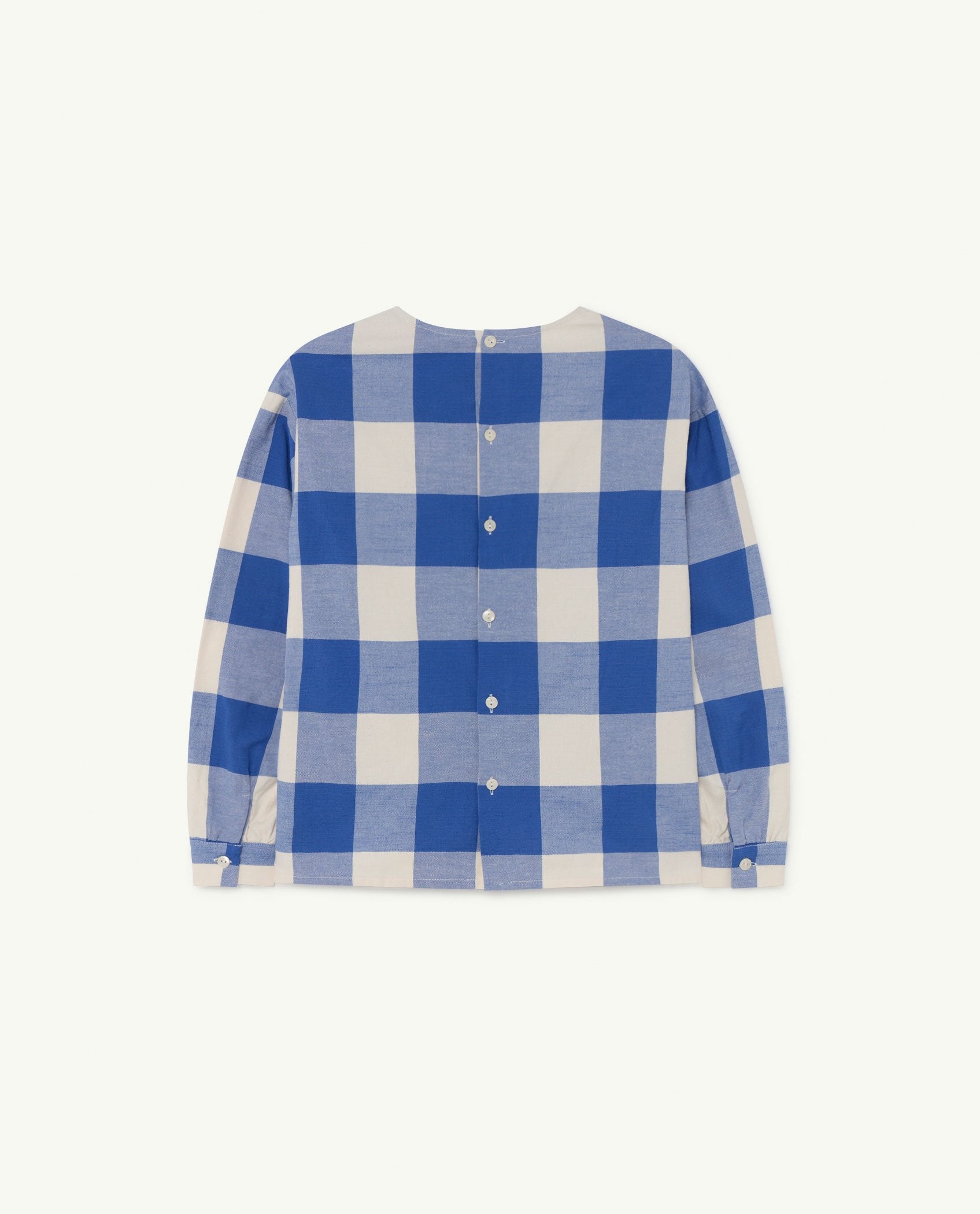 Blue Vichy Logo Marmot Shirt PRODUCT BACK