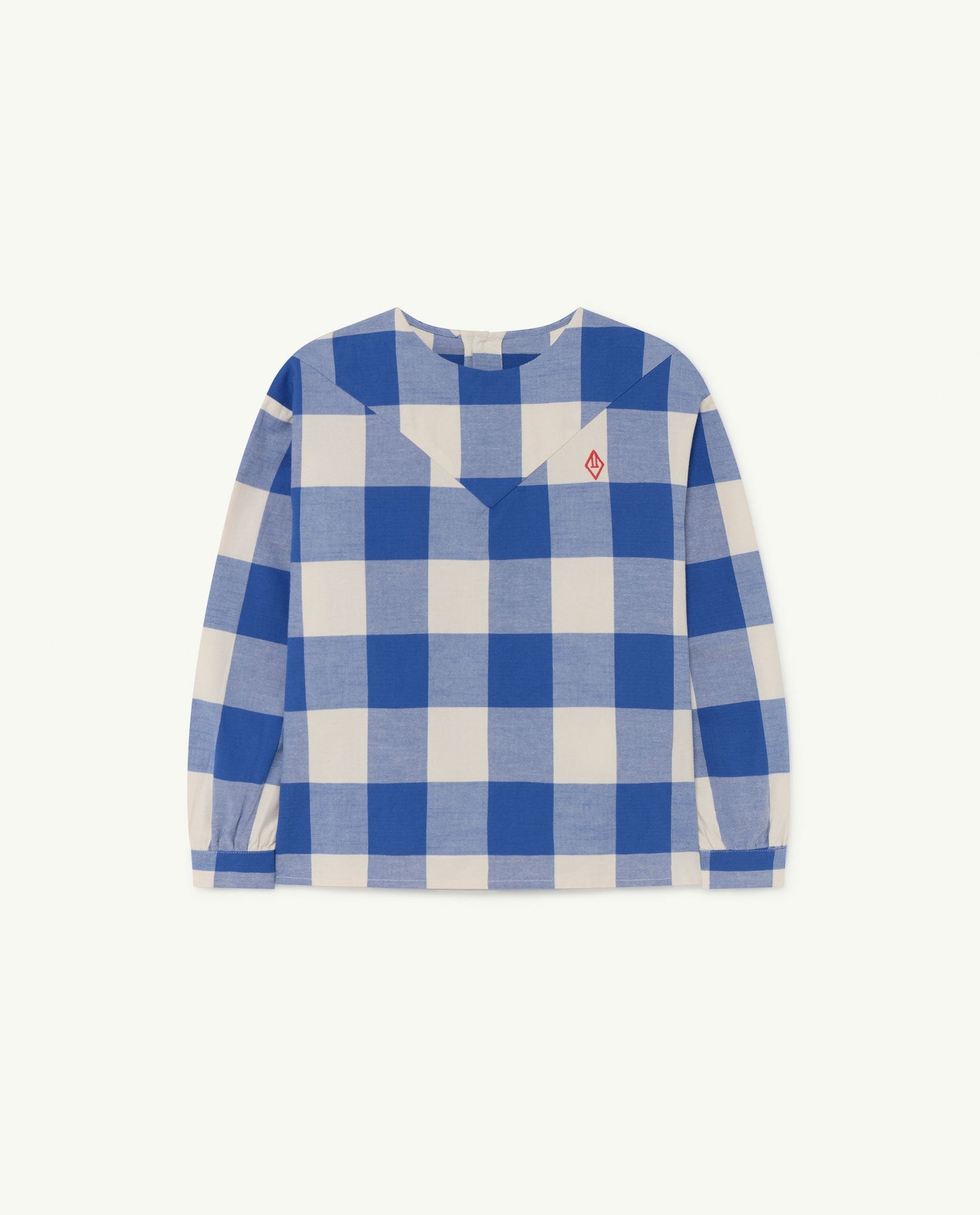 Blue Vichy Logo Marmot Shirt PRODUCT FRONT