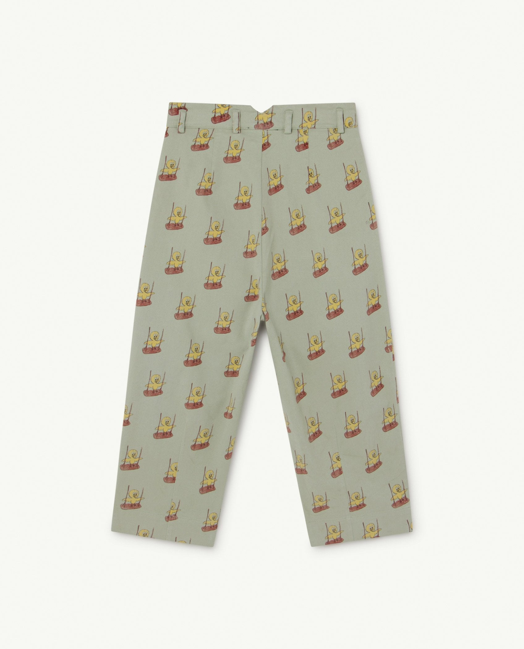 Soft Green Birds Emu Trousers PRODUCT BACK