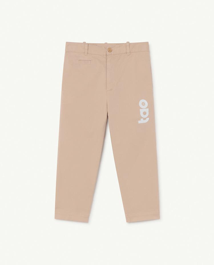 Soft Pink Logo Camel Trousers COVER