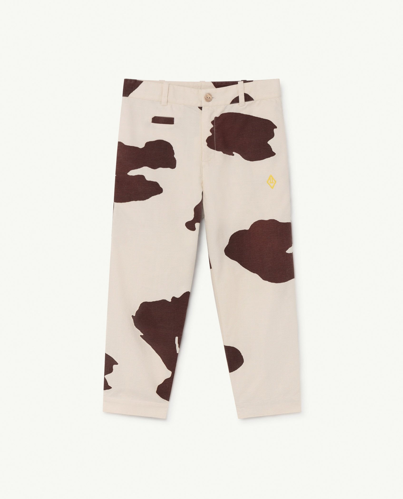 White Cow Camel Trousers PRODUCT FRONT
