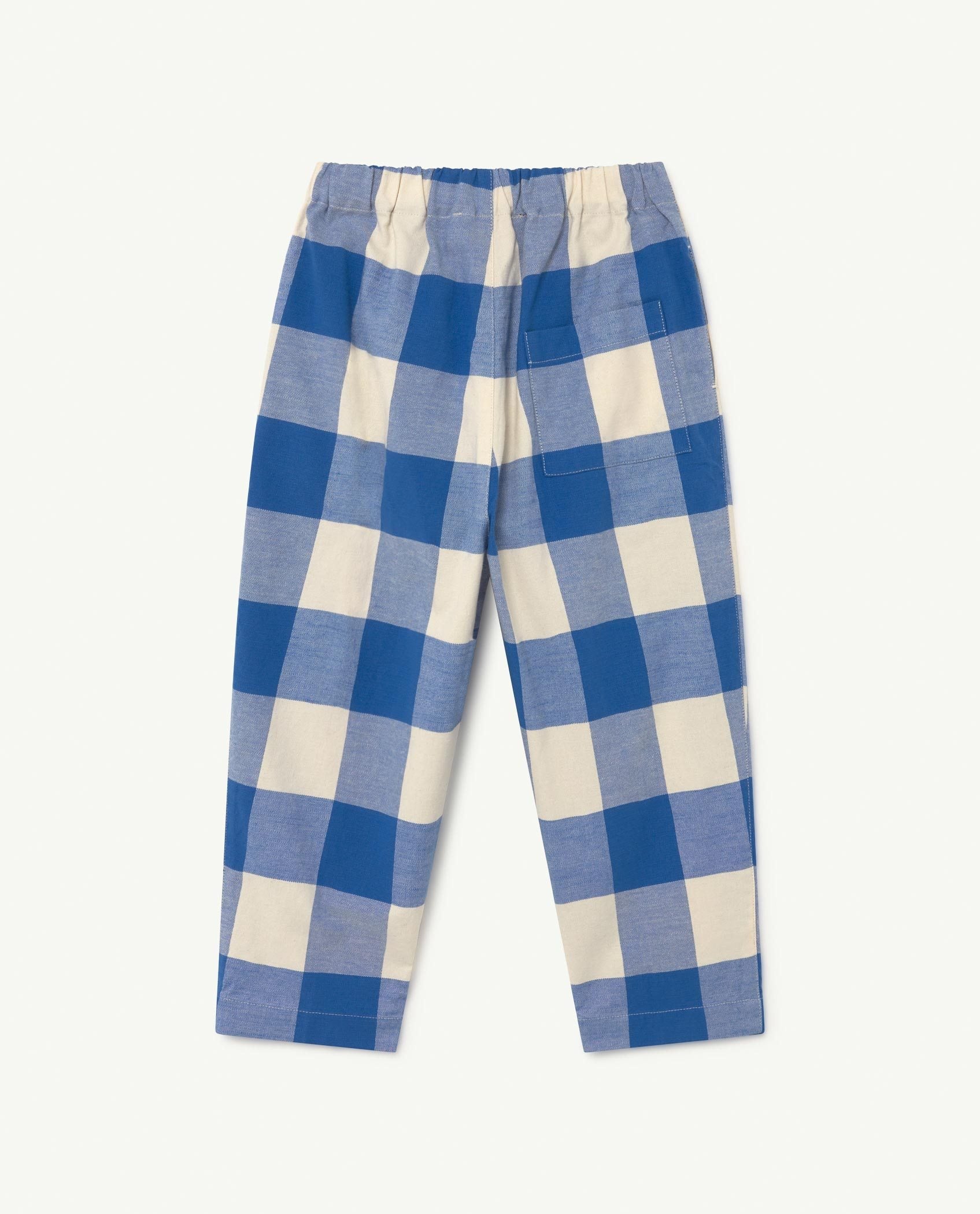 Blue Vichy Elephant Trousers PRODUCT BACK