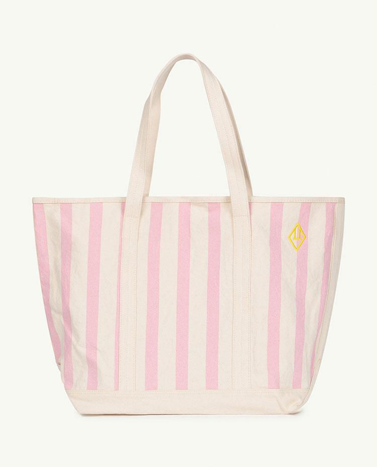 Pink Stripes Tote Bag COVER