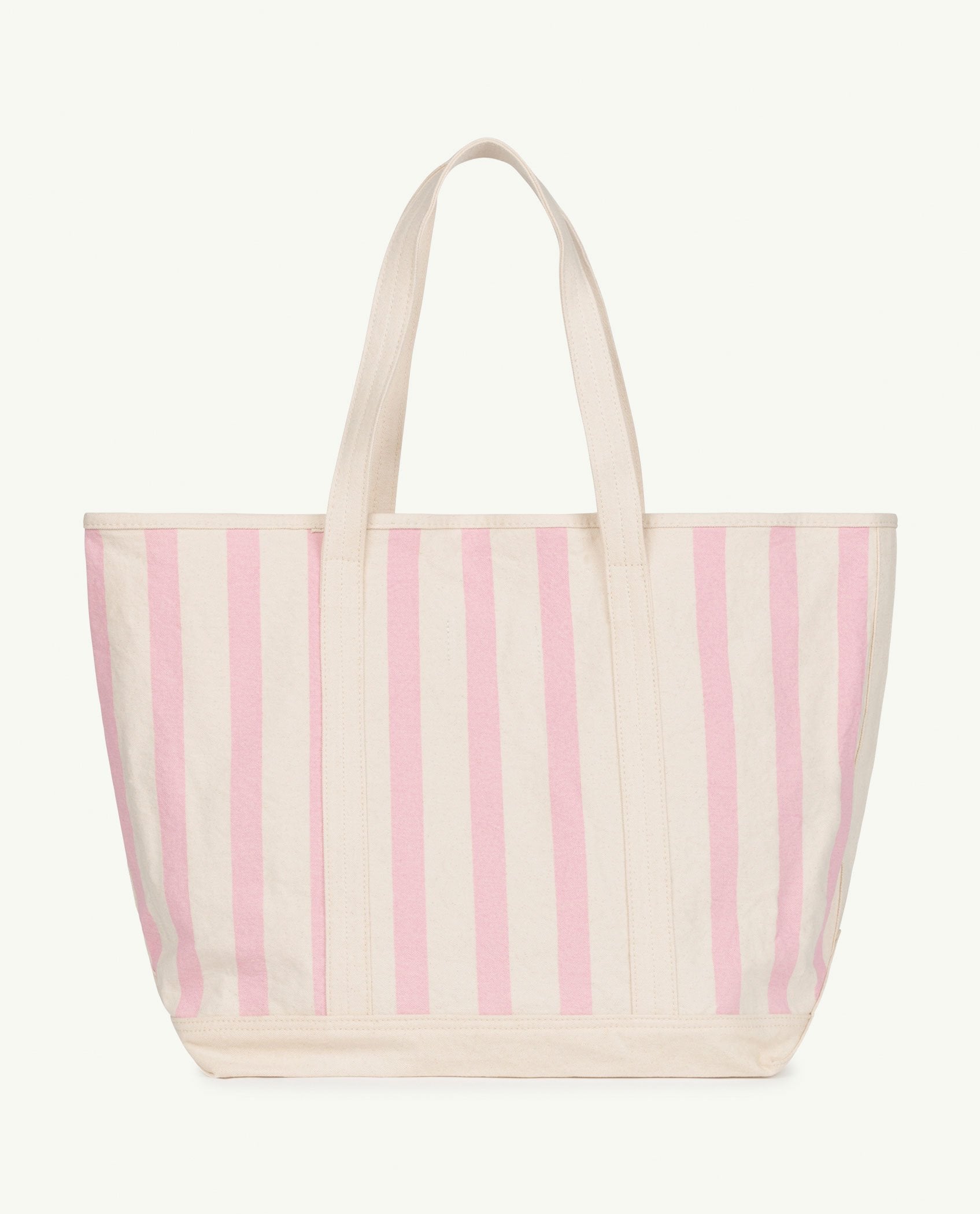 Pink Stripes Tote Bag PRODUCT BACK