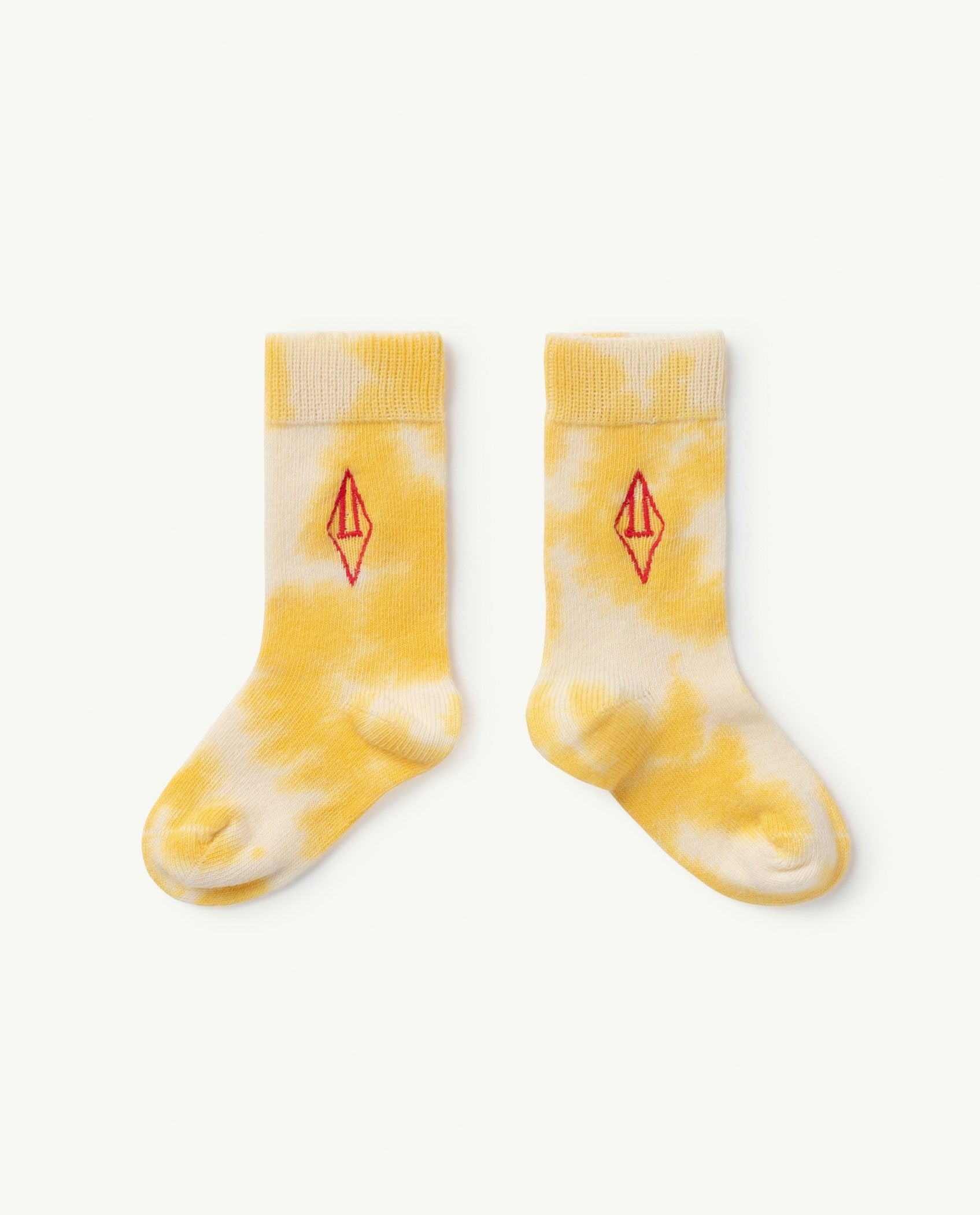 Yellow Logo Snail Baby Socks PRODUCT FRONT