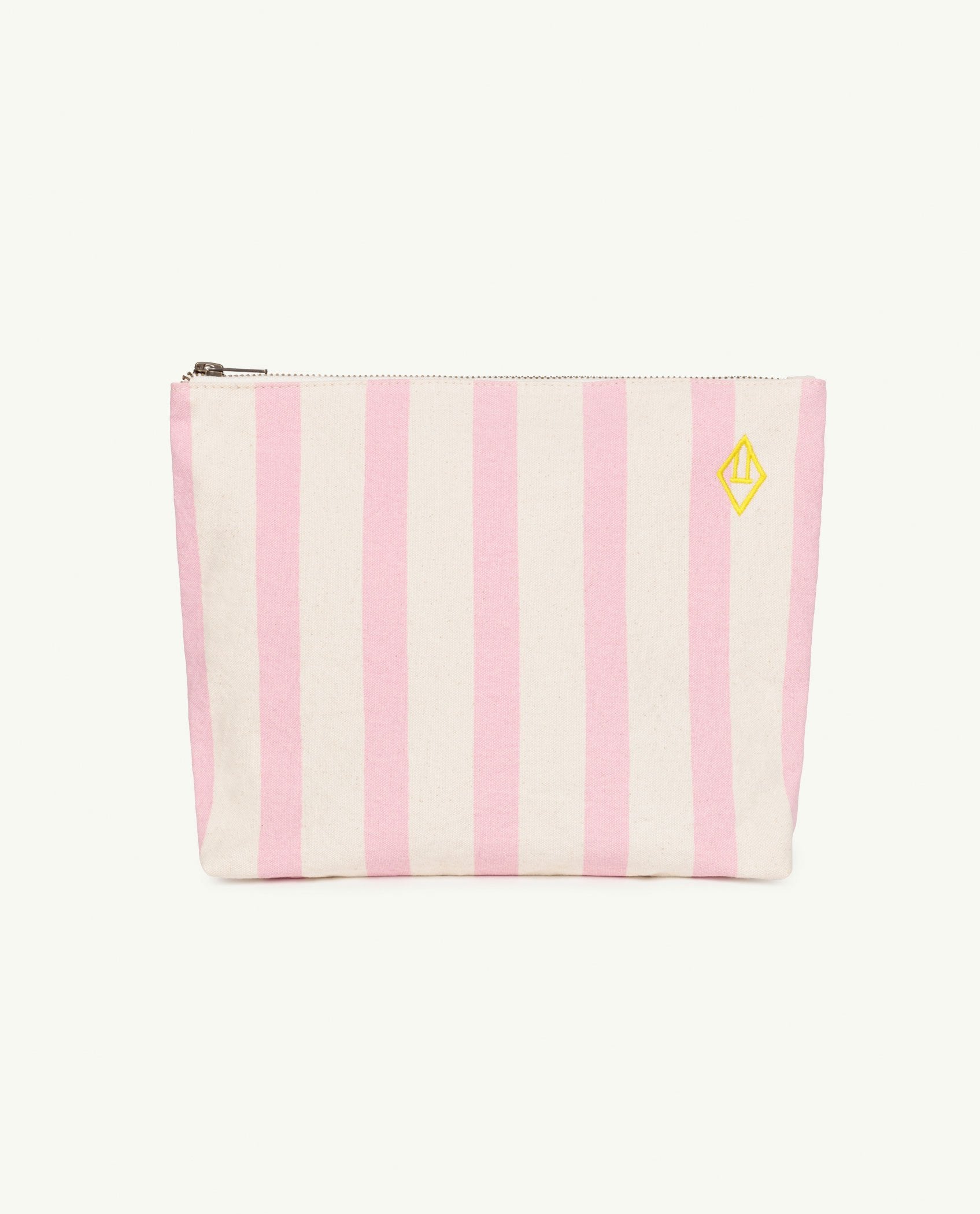Pink Stripes Pouch Bag PRODUCT FRONT
