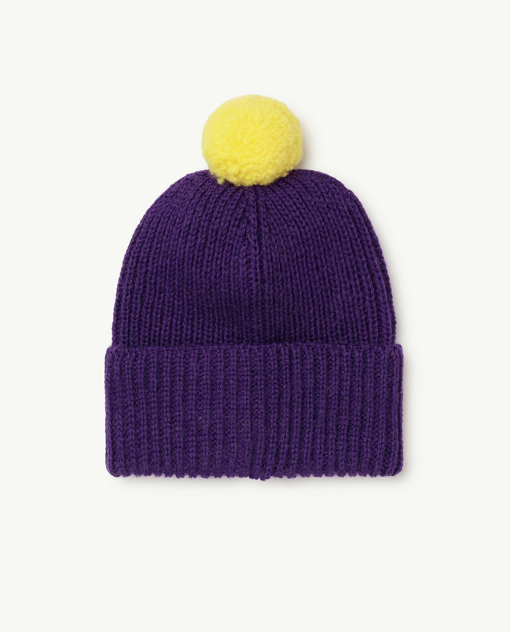 Purple Logo Arty Baby Hat PRODUCT BACK
