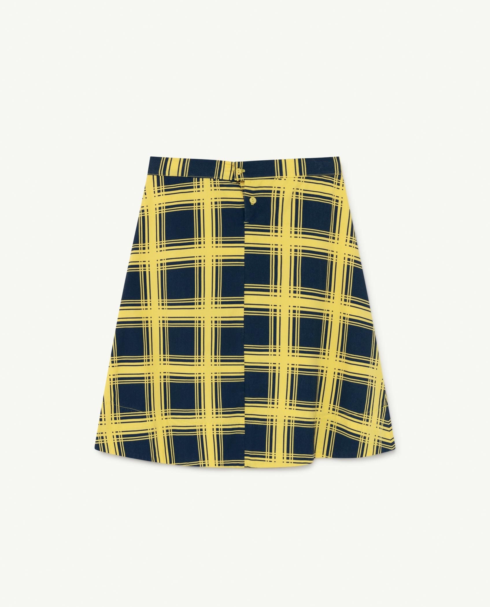 Yellow Squares Swan Skirt PRODUCT BACK