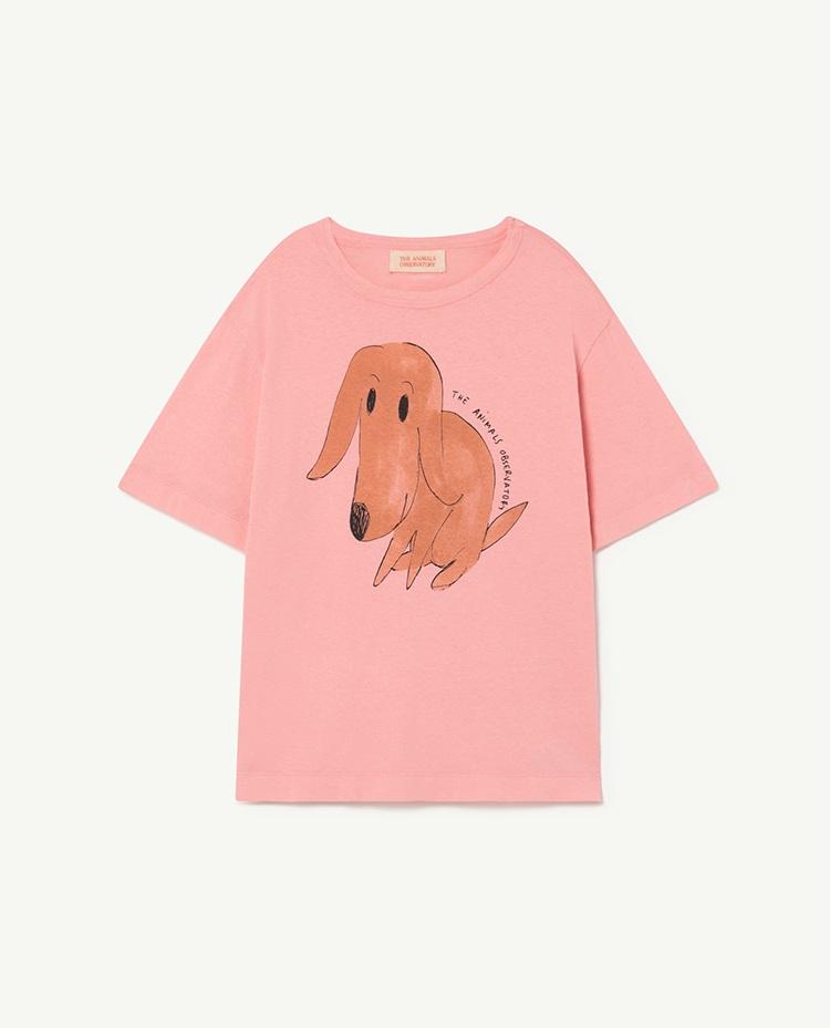 Pink Dog Rooster Oversize T-Shirt COVER