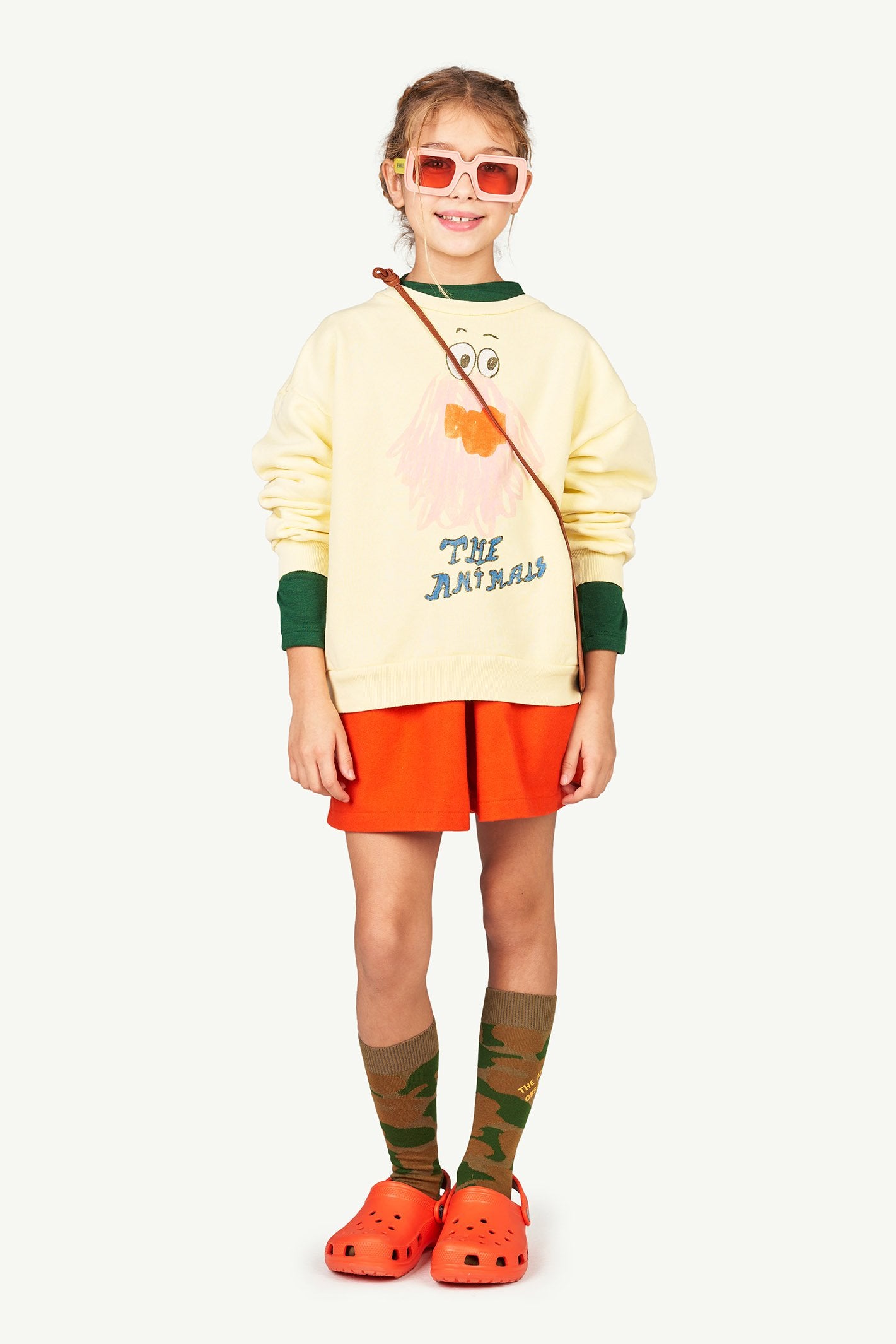 Yellow Bear Kids Sweatshirt MODEL FRONT