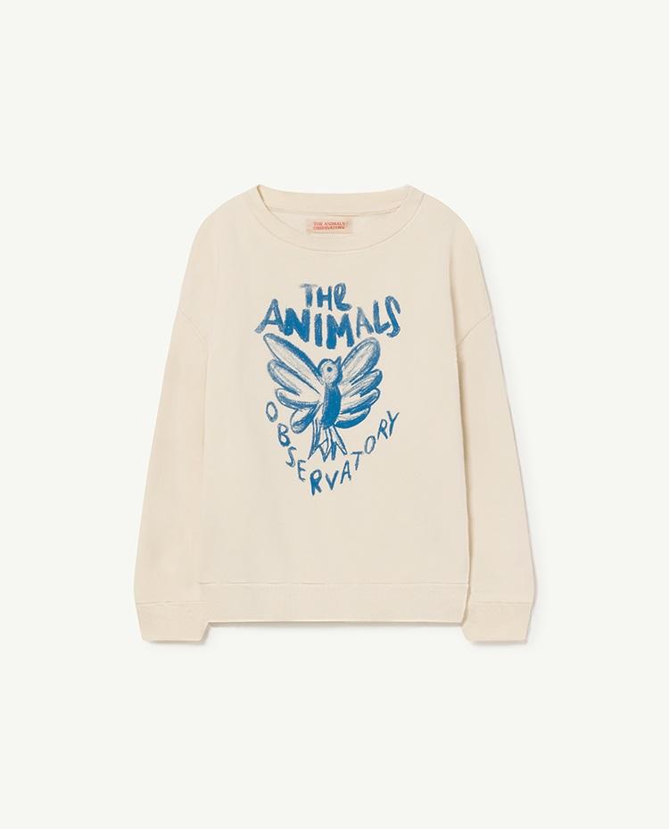 White Bird Bear Kids Sweatshirt COVER