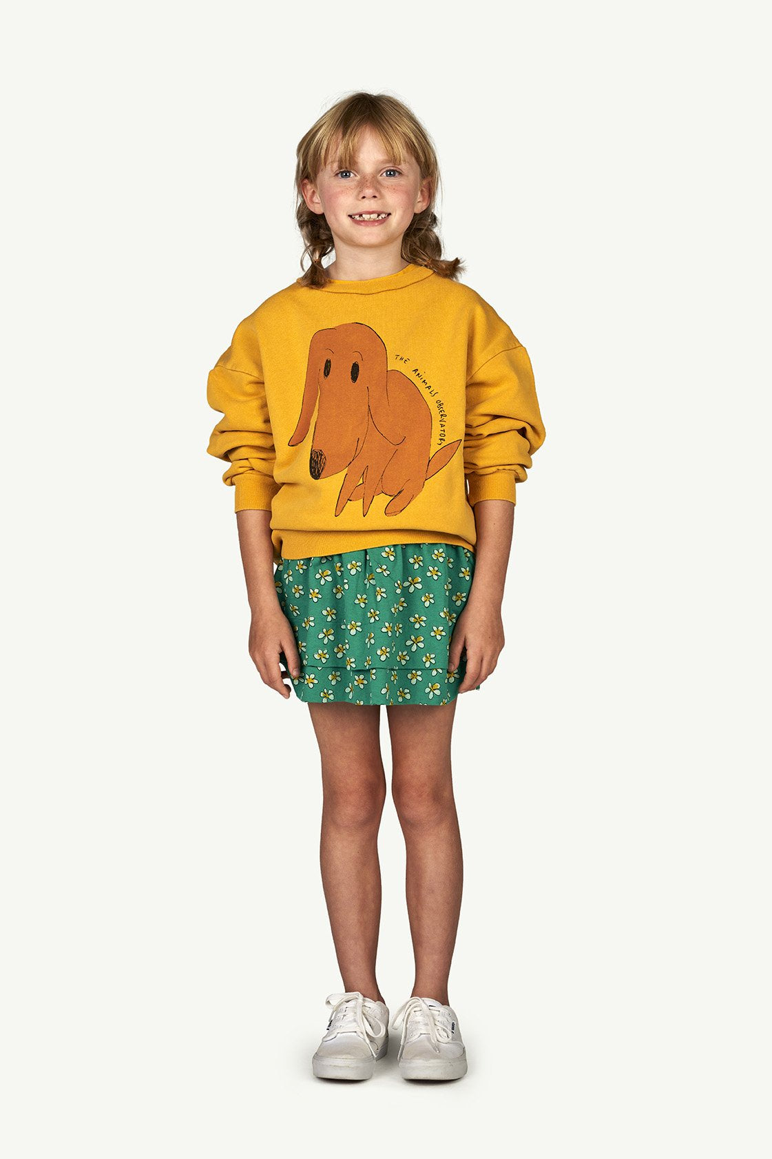 Yellow Dog Bear Sweatshirt MODEL FRONT