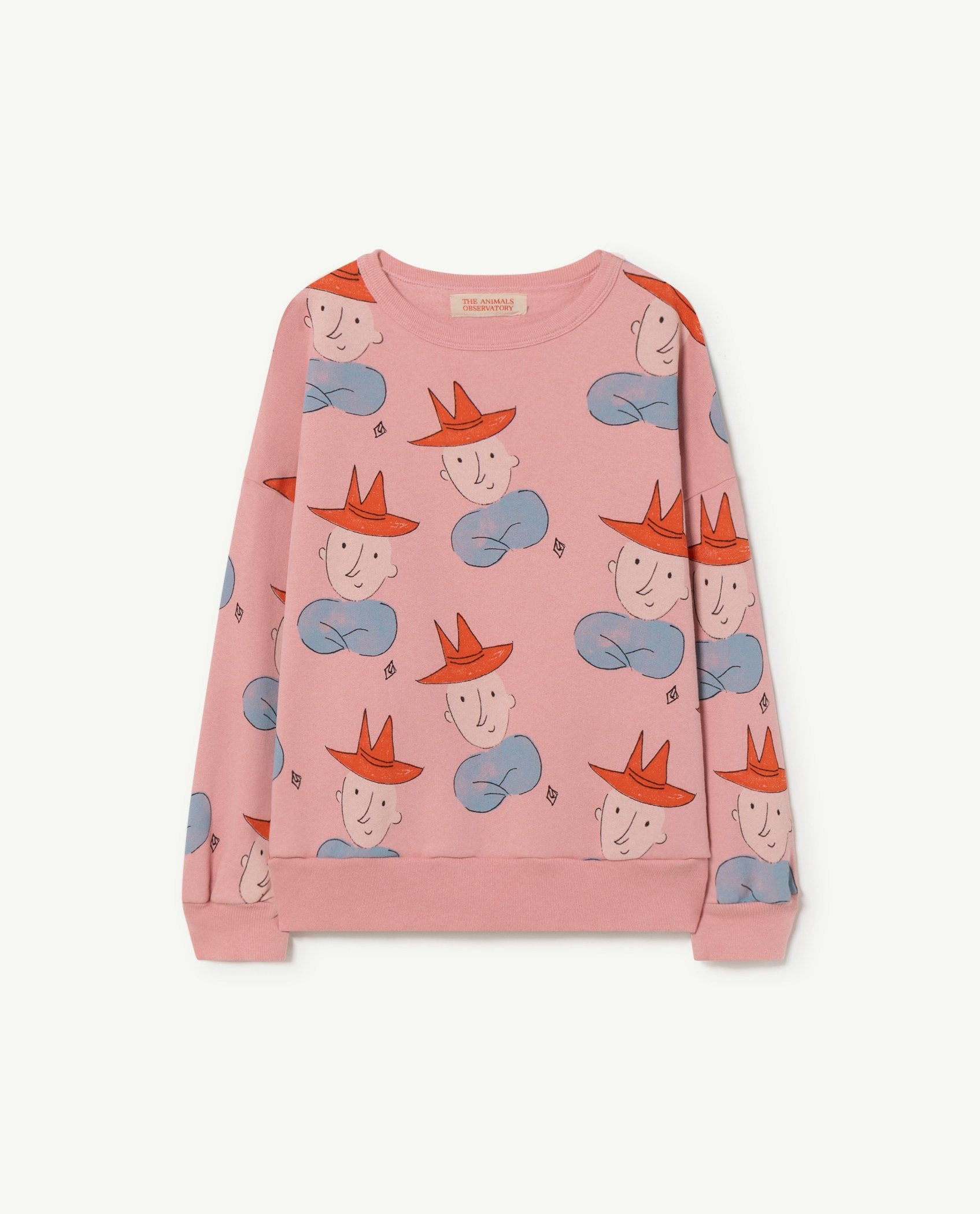 Pink Oversize Bear Kids Sweatshirt PRODUCT FRONT