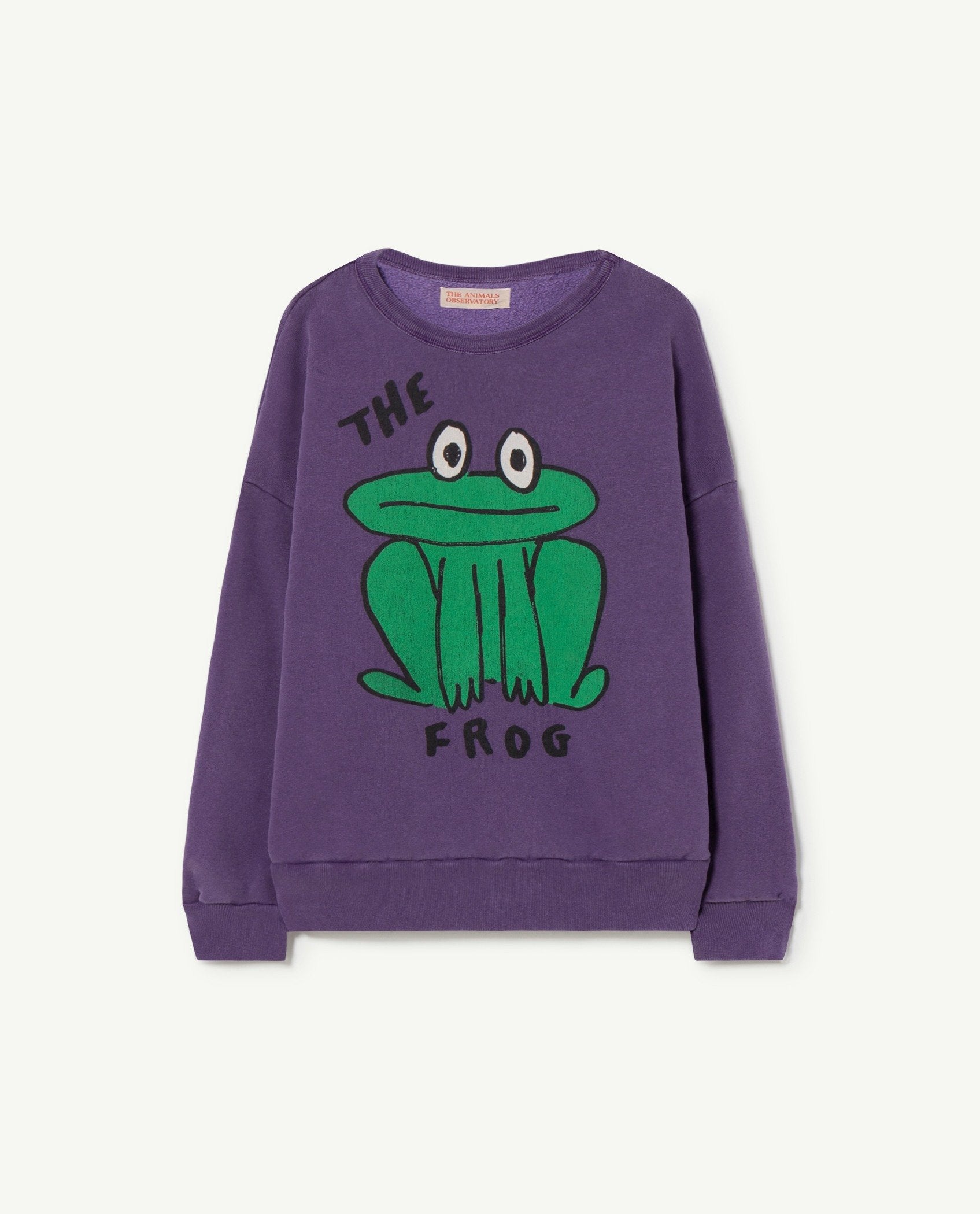 Purple Oversize Bear Kids Sweatshirt PRODUCT FRONT