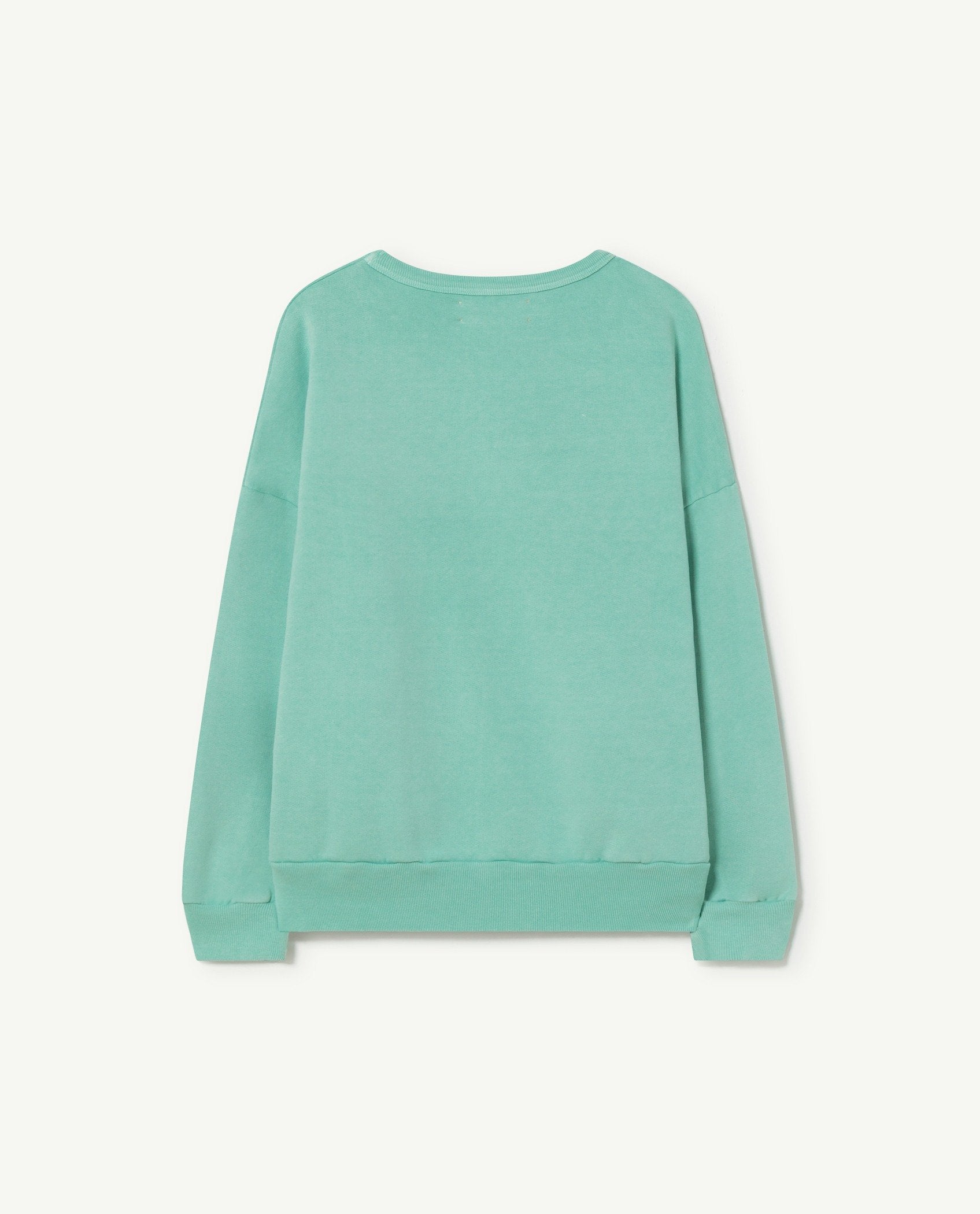 Turquoise Oversize Bear Kids Sweatshirt PRODUCT BACK