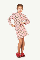 Pink Jersey Bug Kids Dress MODEL FRONT
