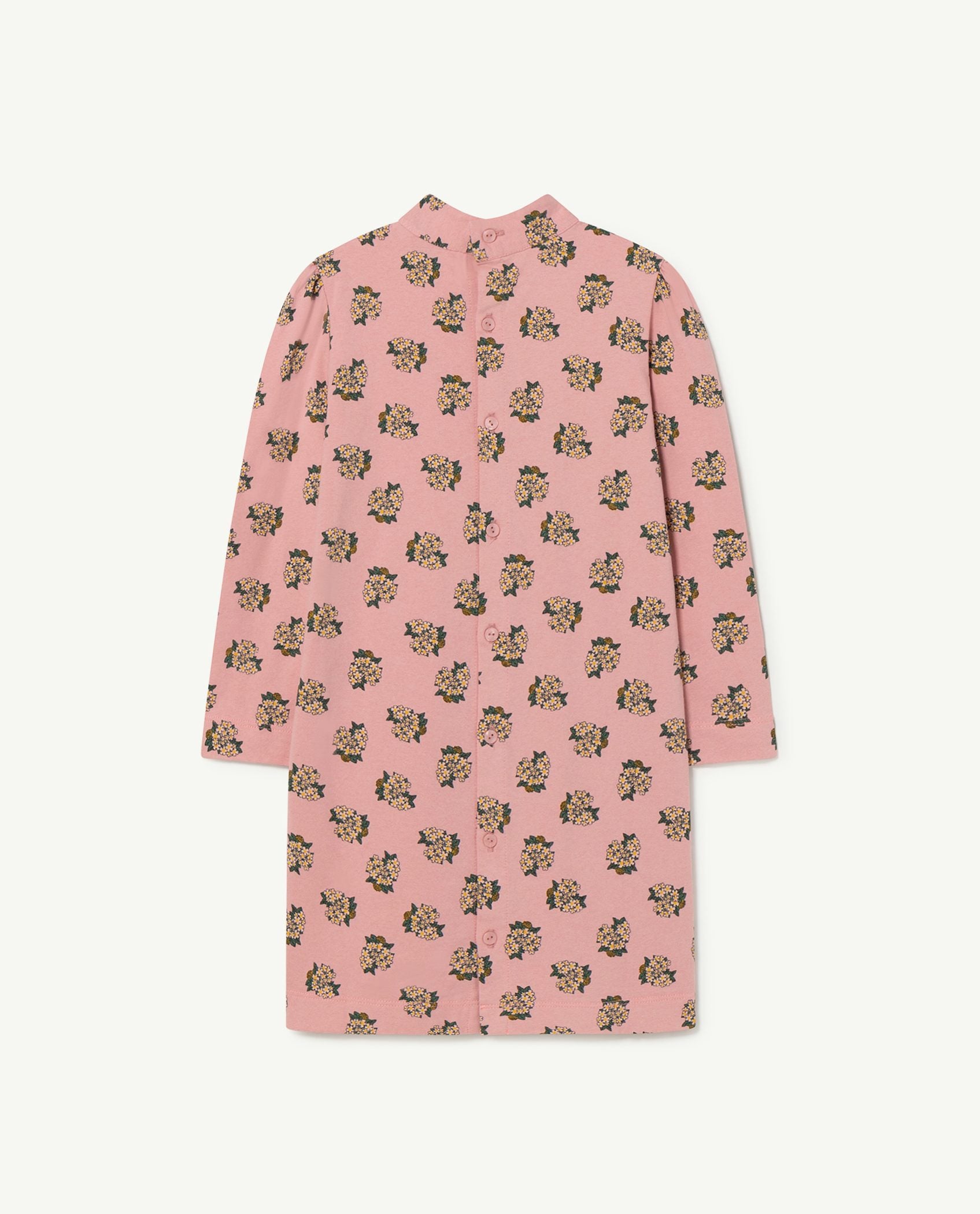 Pink Jersey Bug Kids Dress PRODUCT BACK