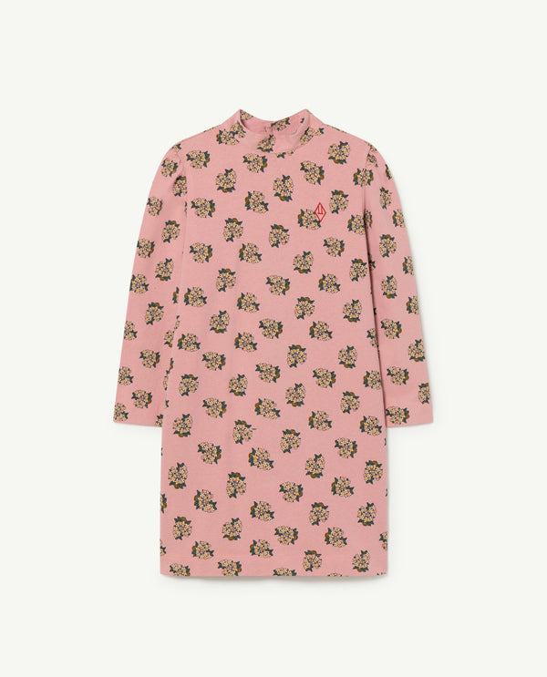 Pink Jersey Bug Kids Dress PRODUCT FRONT