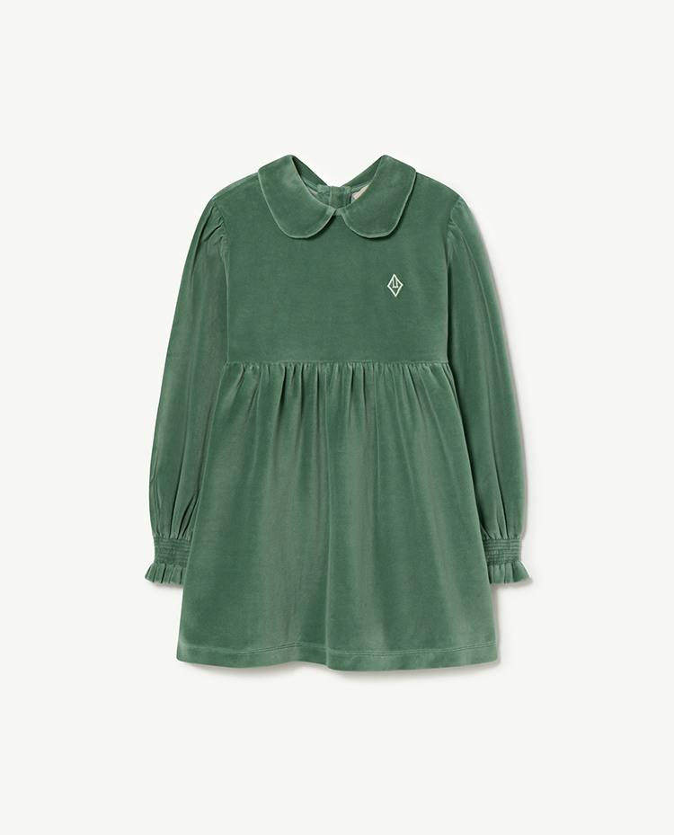 Green Mouse Kids Dress COVER