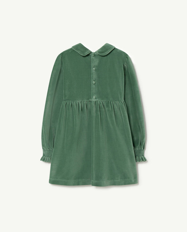 Green Mouse Kids Dress PRODUCT BACK