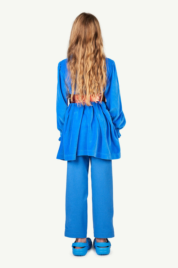 Blue Mouse Kids Dress MODEL BACK