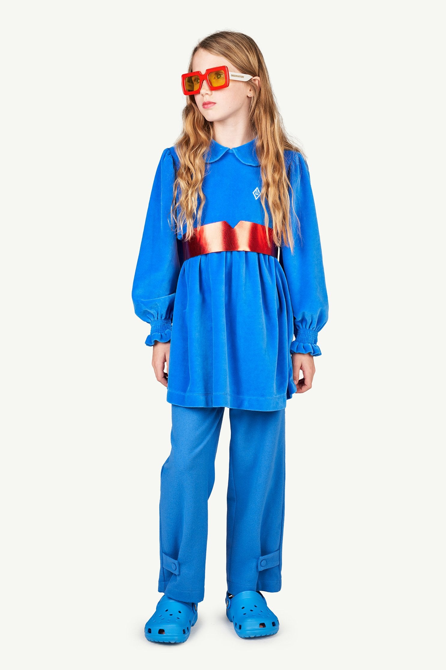 Blue Mouse Kids Dress MODEL FRONT