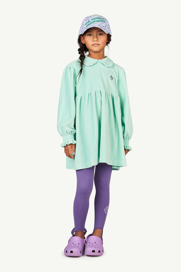 Turquoise Mouse Kids Dress MODEL FRONT