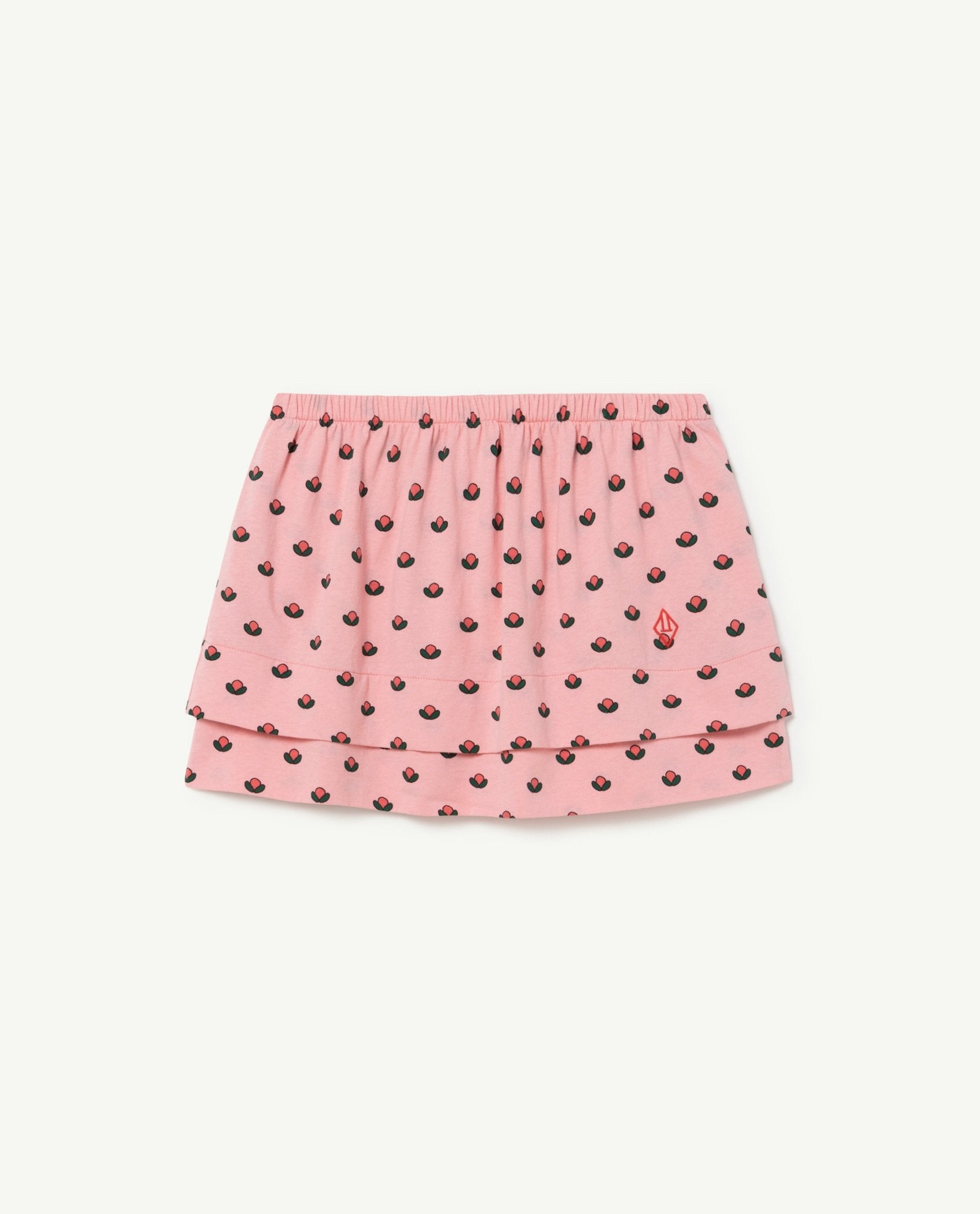 Pink Flowers Ferret Skirt PRODUCT FRONT