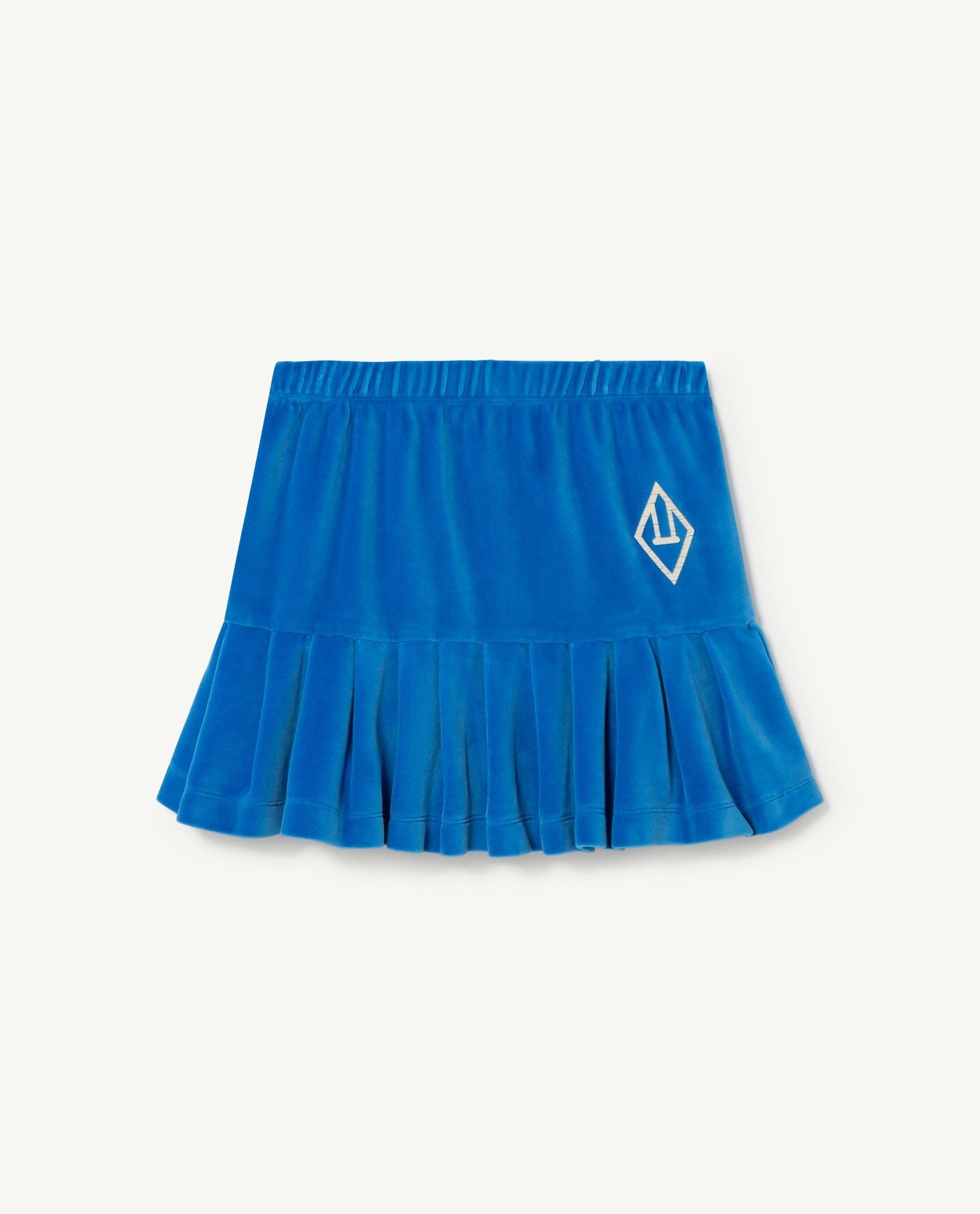 Blue Velvet Bird Kids Skirt PRODUCT FRONT