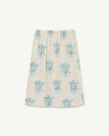 White Birds Ladybug Kids Skirt