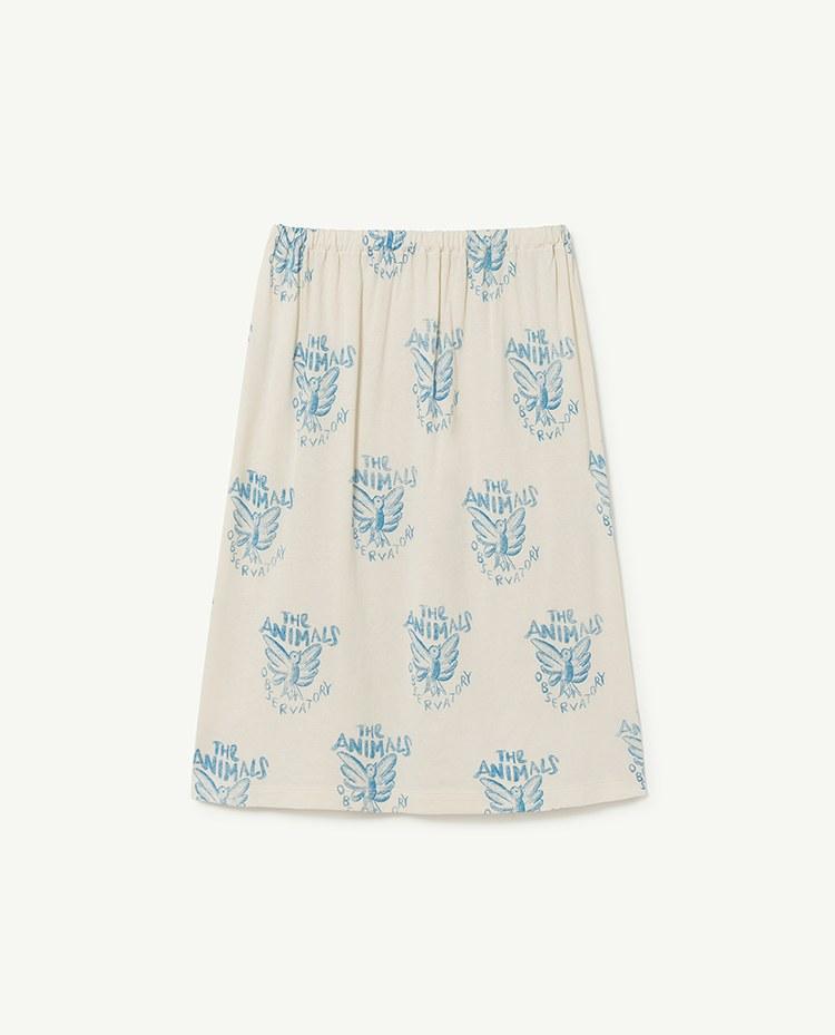 White Birds Ladybug Kids Skirt COVER