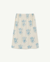 White Birds Ladybug Kids Skirt PRODUCT BACK