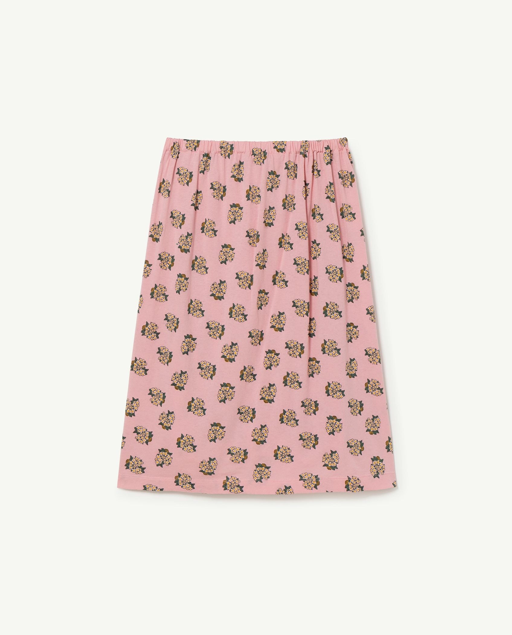 Pink Flowers Ladybug Kids Skirt PRODUCT BACK