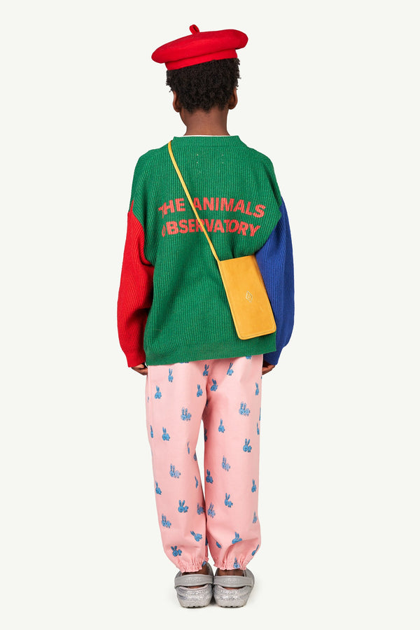 Pink Dromedary Kids Pants MODEL BACK
