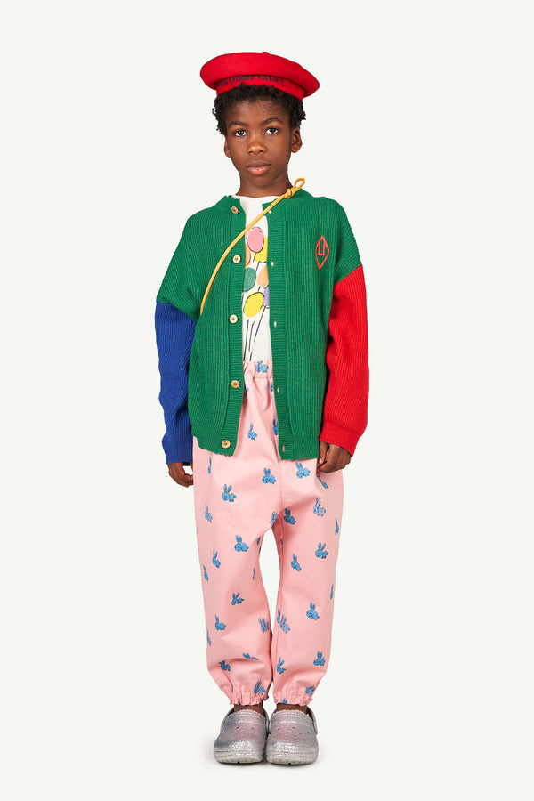 Pink Dromedary Kids Pants MODEL FRONT