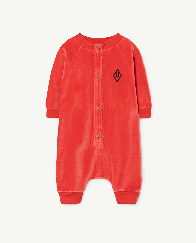 Red Lamb Baby Jumpsuit COVER