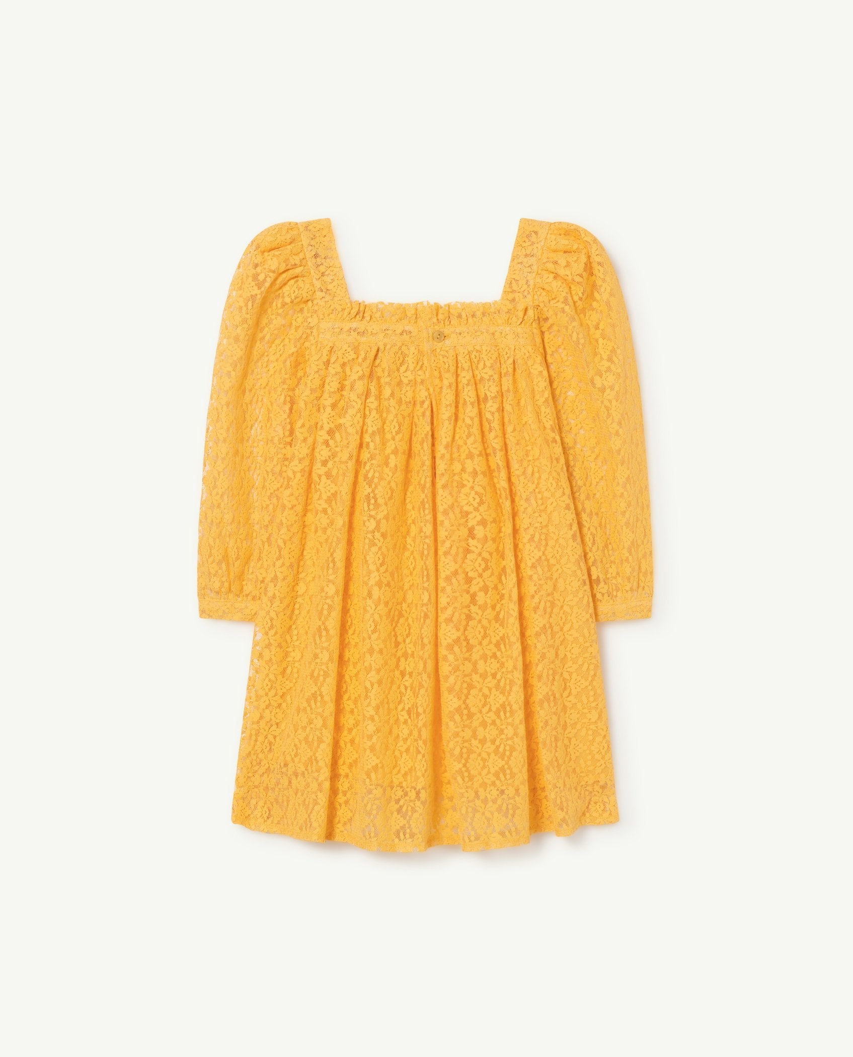 Yellow Lace Dodo Kids Dress PRODUCT BACK
