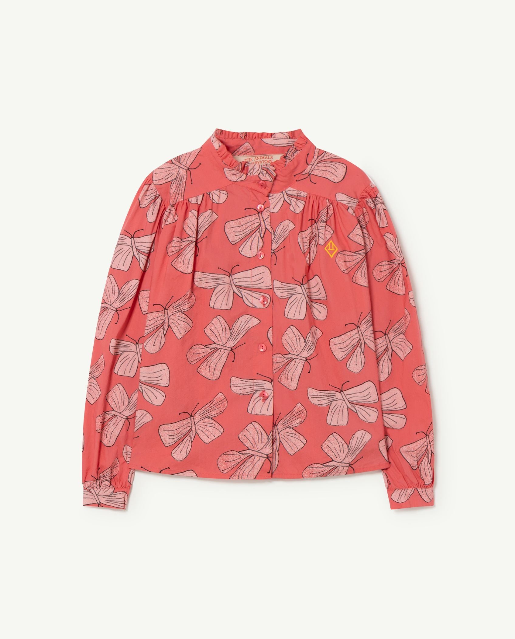 Pink Buterfly Gadfly Kids Shirt PRODUCT FRONT