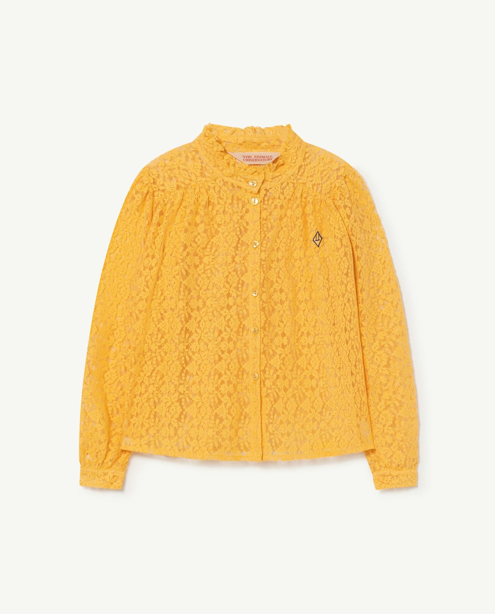 Yellow Lace Gadfly Kids Shirt PRODUCT FRONT