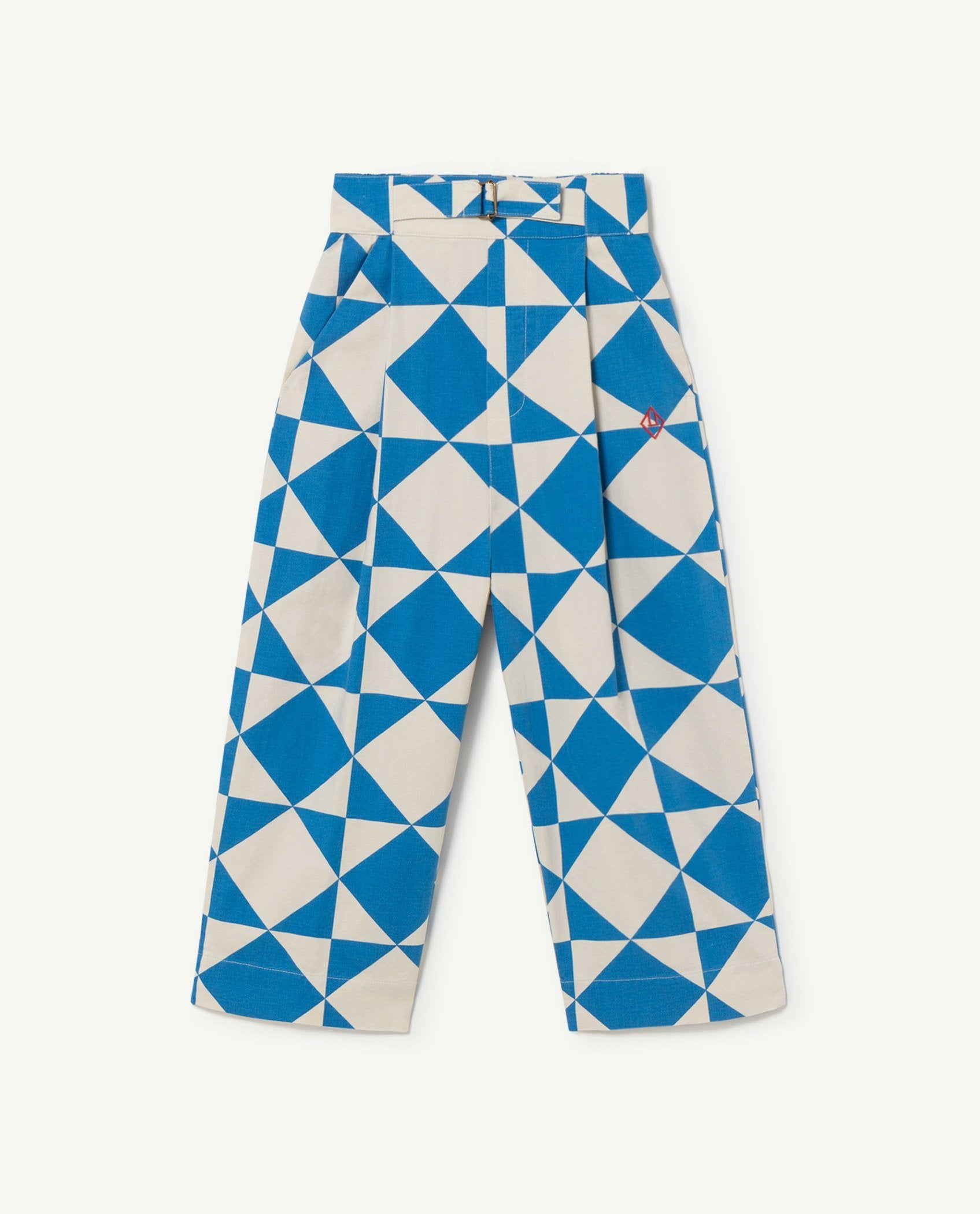 White Blue Antelope kids Pants PRODUCT FRONT