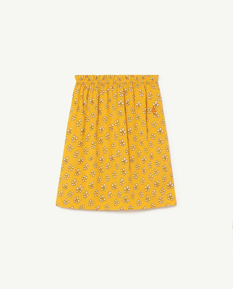 Yellow Flowers Kitten Skirt COVER