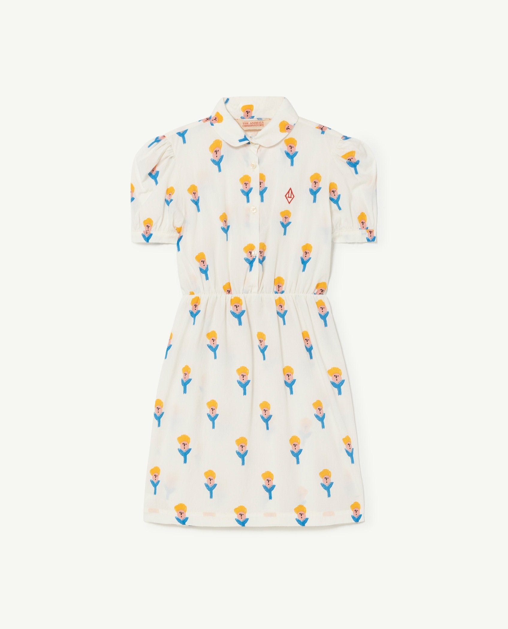 White Pigeon Kids Dress PRODUCT FRONT