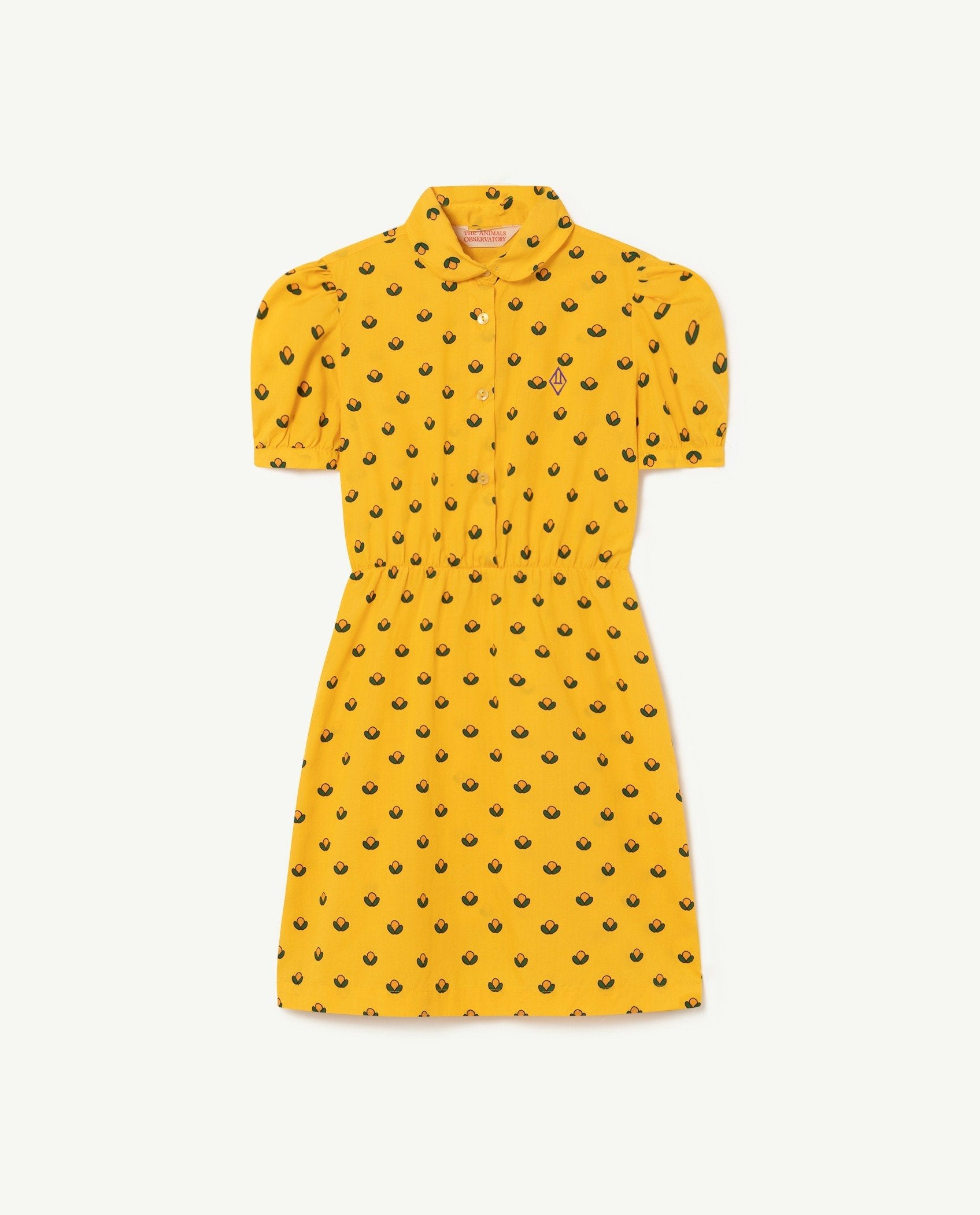 Yellow Flowers Pigeon Dress PRODUCT FRONT