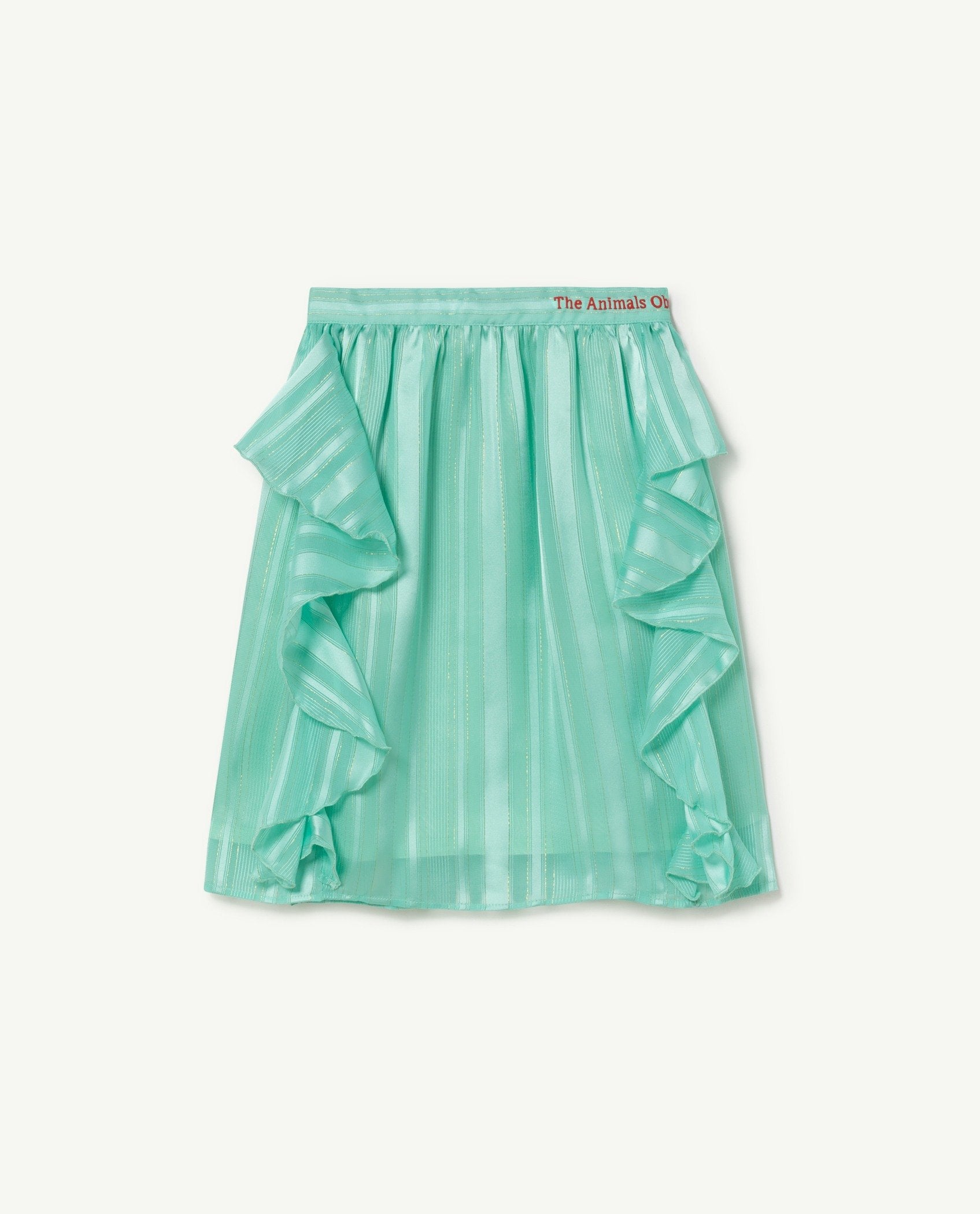 Green Jellyfish Kids Skirt PRODUCT FRONT
