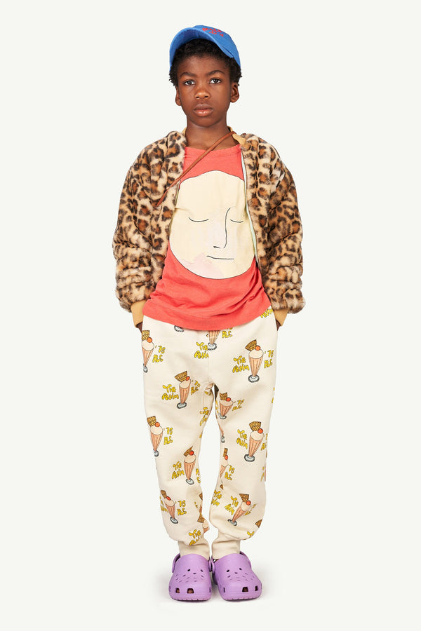 Brown Lion Kids Jacket MODEL FRONT