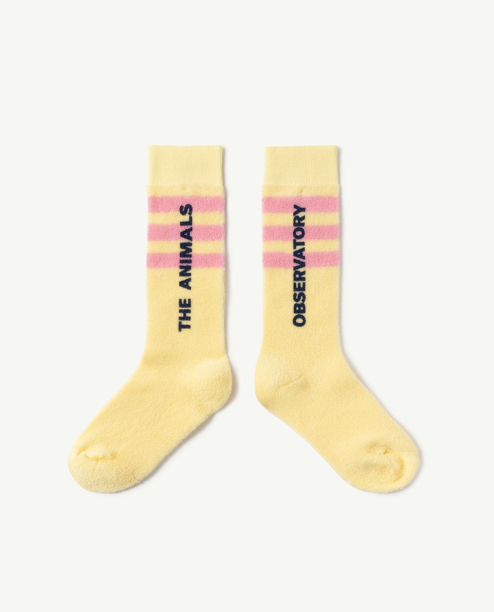 Soft Yellow Skunk Kids Socks PRODUCT FRONT