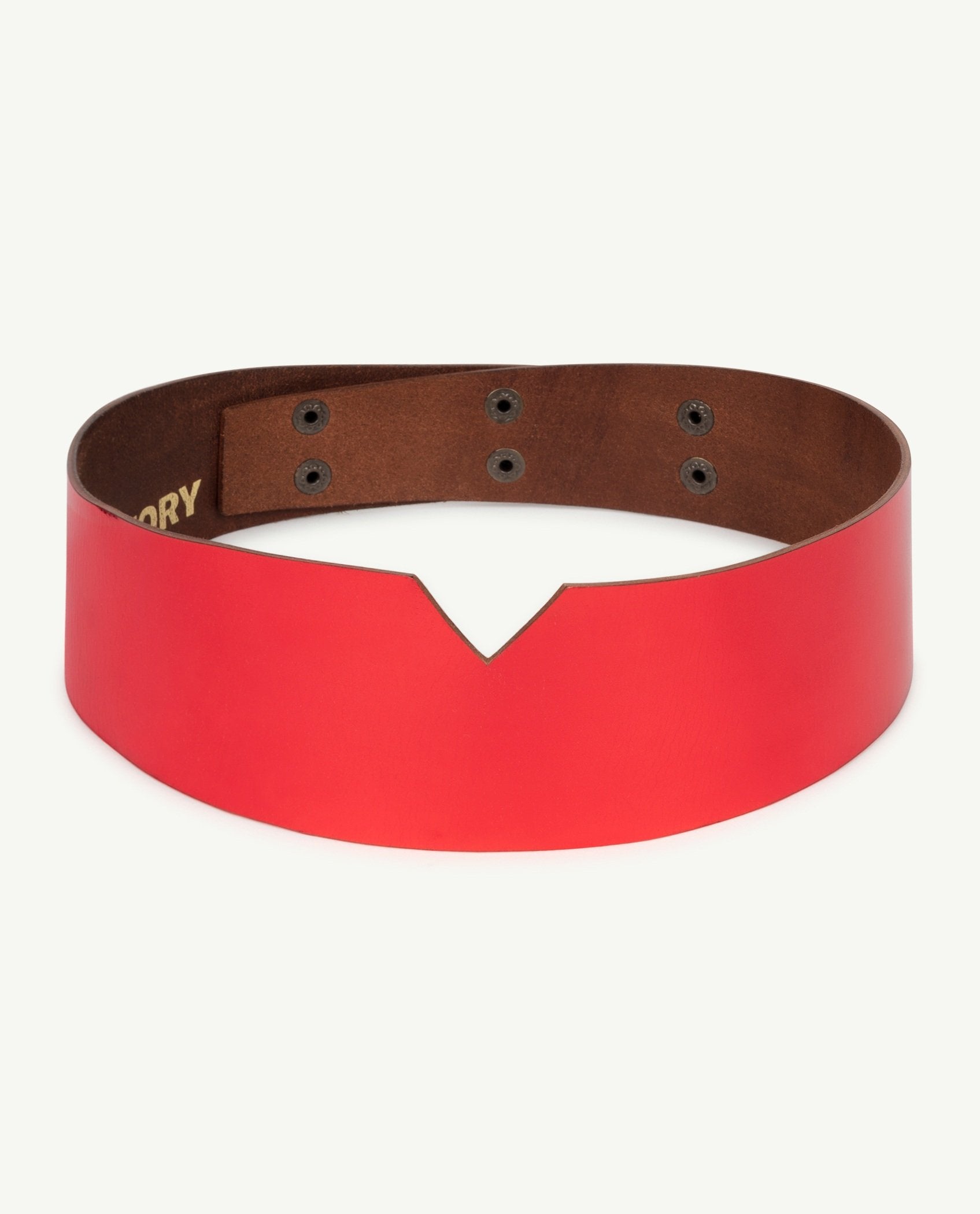 Red Shinny Onesize Belt PRODUCT FRONT