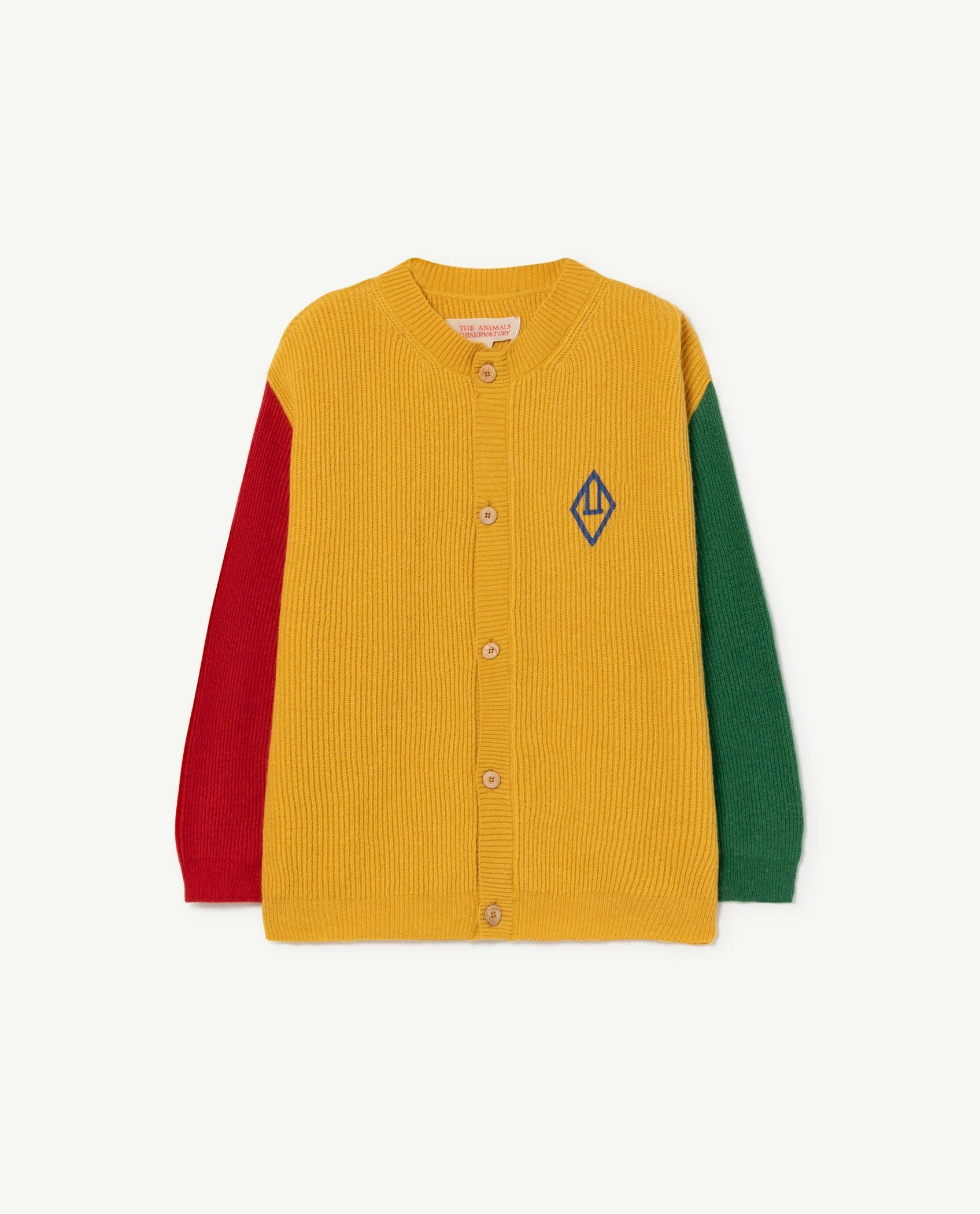 Yellow Color Toucan Cardigan PRODUCT FRONT